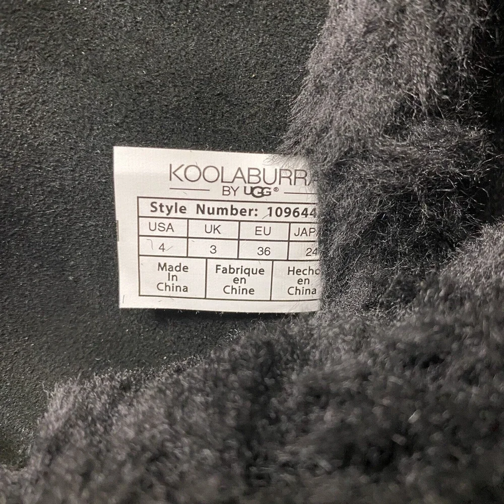 Koolaburra By Ugg Kinslei Black Suede Winter Snow Mid Calf Boot 1096443 …